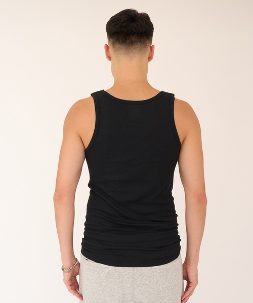 FRUIT OF THE LOOM（フルーツオブザルーム）の「リブタンクトップ3Pパック / ノースリーブ / パック / シンプル / カジュアル / 無地 / インナー / ユニセックス（タンクトップ・メンズ・ブラック/グレー/ホワイト・M/L/XL）」の14枚目の写真