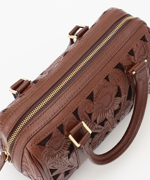 CARVING TRIBES（カービングトライブス）の「CutworkBostonBag（ボストンバッグ・レディース・ナチュラル・FREE）」の5枚目の写真