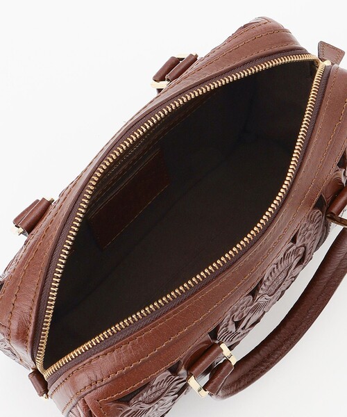 CARVING TRIBES（カービングトライブス）の「CutworkBostonBag（ボストンバッグ・レディース・ナチュラル・FREE）」の6枚目の写真