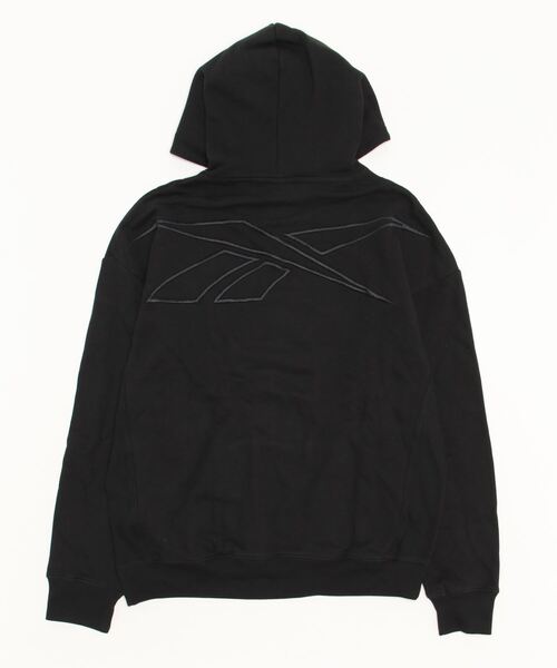Reebok（リーボック）の「バスケットボール フリース フーディ / BB BBALL HW FLEECE HOOD（パーカー・メンズ・ブラック/ホワイト・LARGE/X-LARGE/SMALL/MEDIUM/XX-LARGE/XXX-LARGE）」の3枚目の写真