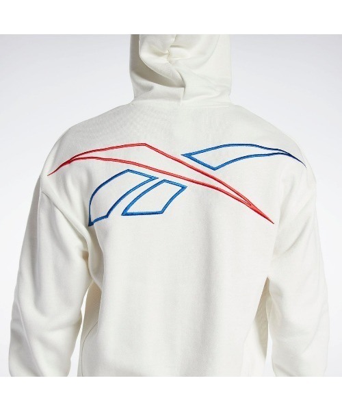 Reebok（リーボック）の「バスケットボール フリース フーディ / BB BBALL HW FLEECE HOOD（パーカー・メンズ・ブラック/ホワイト・LARGE/X-LARGE/SMALL/MEDIUM/XX-LARGE/XXX-LARGE）」の5枚目の写真