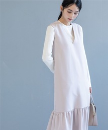 OPAQUE.CLIP | 裾フレアVネックジャンスカ(スカート)