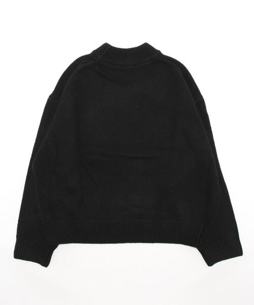 DETAILS(ディテールズ)の「DETAILS/ディテイルズ/度詰メリヤス編みPO(ニット/セーター・レディース・ブラック/ベージュ・F)」の3枚目の写真