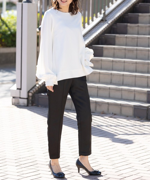 ETERNITY SELECT（エタニティ セレクト）の「美脚 テーパードパンツ（その他パンツ・レディース・ブラック/ローズ・M/L）」の11枚目の写真