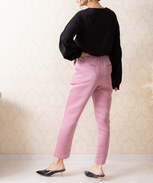ETERNITY SELECT（エタニティ セレクト）の「美脚 テーパードパンツ（その他パンツ・レディース・ブラック/ローズ・M/L）」の21枚目の写真