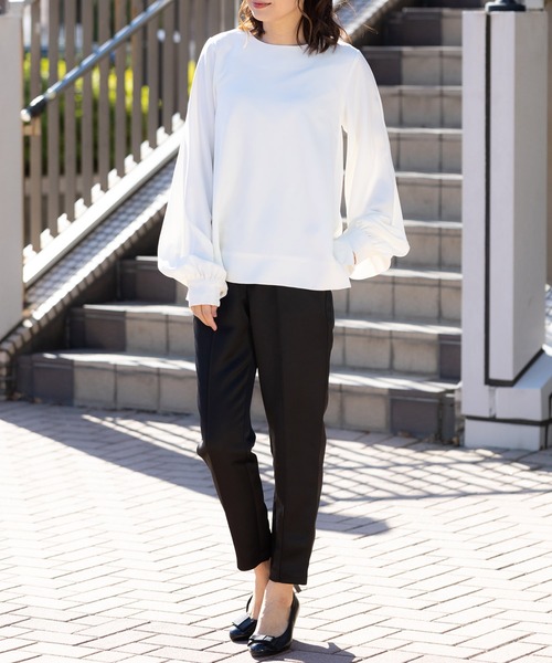 ETERNITY SELECT（エタニティ セレクト）の「美脚 テーパードパンツ（その他パンツ・レディース・ブラック/ローズ・M/L）」の10枚目の写真