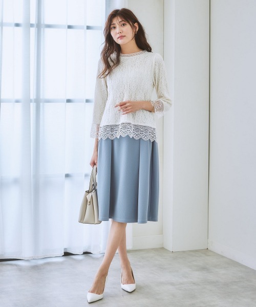 7days Life Styling(セブンデイズライフスタイリング)の「【販売終了】【カットソー裏地付】総レースブラウス(シャツ/ブラウス・レディース・モカ/ブラック/アイボリー・LL/M/S/L)」の8枚目の写真