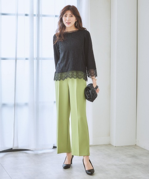 7days Life Styling(セブンデイズライフスタイリング)の「【販売終了】【カットソー裏地付】総レースブラウス(シャツ/ブラウス・レディース・モカ/ブラック/アイボリー・LL/M/S/L)」の14枚目の写真