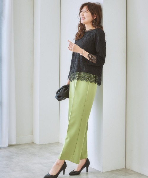 7days Life Styling(セブンデイズライフスタイリング)の「【販売終了】【カットソー裏地付】総レースブラウス(シャツ/ブラウス・レディース・モカ/ブラック/アイボリー・LL/M/S/L)」の15枚目の写真