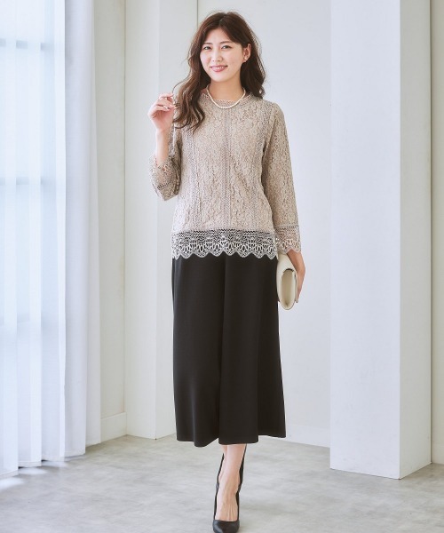 7days Life Styling(セブンデイズライフスタイリング)の「【販売終了】【カットソー裏地付】総レースブラウス(シャツ/ブラウス・レディース・モカ/ブラック/アイボリー・LL/M/S/L)」の17枚目の写真