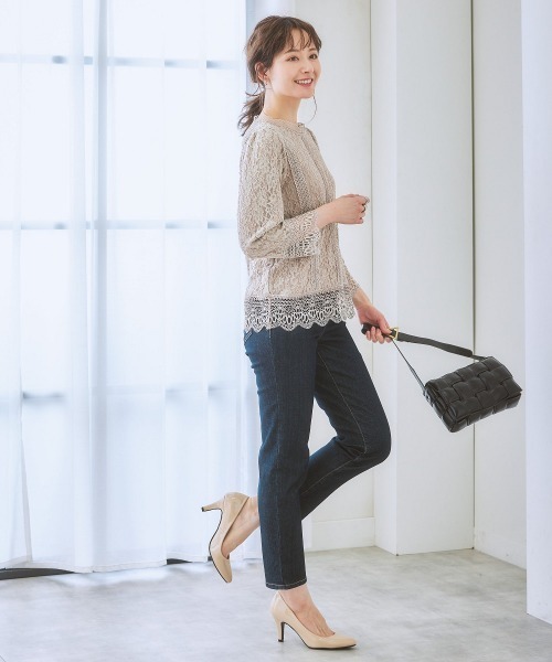 7days Life Styling(セブンデイズライフスタイリング)の「【販売終了】【カットソー裏地付】総レースブラウス(シャツ/ブラウス・レディース・モカ/ブラック/アイボリー・LL/M/S/L)」の20枚目の写真