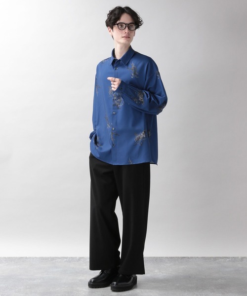 RAGEBLUE（レイジブルー）の「ラグイージー/フラワーデザインシャツ（シャツ/ブラウス・メンズ・ブルー/ブラック/ホワイト・MEDIUM/LARGE）」の18枚目の写真