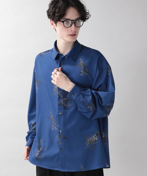 RAGEBLUE（レイジブルー）の「ラグイージー/フラワーデザインシャツ（シャツ/ブラウス・メンズ・ブルー/ブラック/ホワイト・MEDIUM/LARGE）」の20枚目の写真