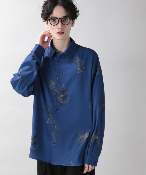 RAGEBLUE（レイジブルー）の「ラグイージー/フラワーデザインシャツ（シャツ/ブラウス・メンズ・ブルー/ブラック/ホワイト・MEDIUM/LARGE）」の21枚目の写真