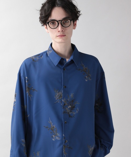 RAGEBLUE（レイジブルー）の「ラグイージー/フラワーデザインシャツ（シャツ/ブラウス・メンズ・ブルー/ブラック/ホワイト・MEDIUM/LARGE）」の22枚目の写真
