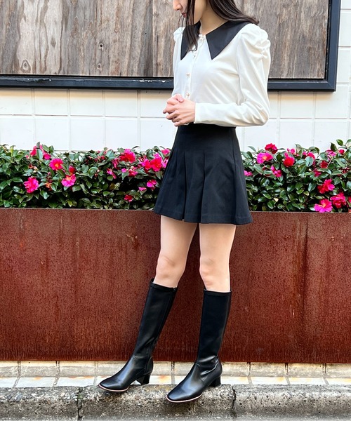 one way(ワンウェイ)の「配色ビックカラーテレコトップス(Tシャツ/カットソー・レディース・ブラック/ピンク/ホワイト・FREE)」の20枚目の写真