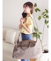 HALUHIROINE（ハルヒロイン）の「2WAYツィードトラベルボストンバッグ  