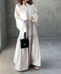 PAGEBOY | ショートカーディガン×キャミワンピースSET(ワンピース)