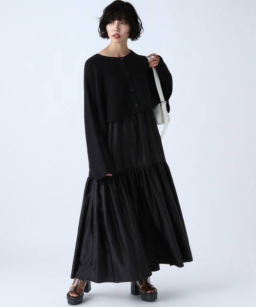 PAGEBOY（ページボーイ）の「ショートカーディガン×キャミワンピースSET（ワンピース・レディース・オフホワイト/ブラック/グレイッシュベージュ・FREE）」の17枚目の写真