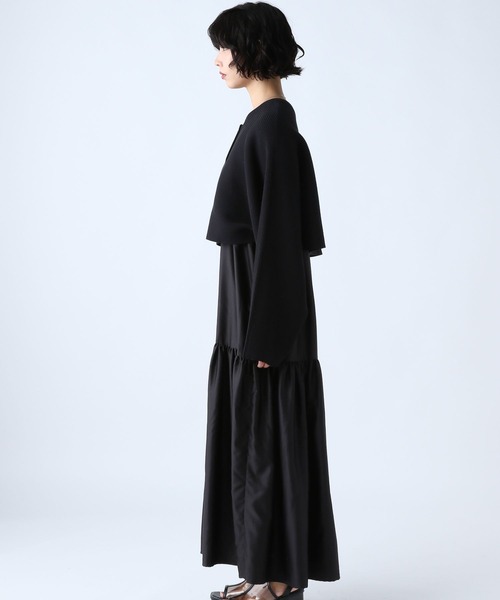 PAGEBOY（ページボーイ）の「ショートカーディガン×キャミワンピースSET（ワンピース・レディース・オフホワイト/ブラック/グレイッシュベージュ・FREE）」の5枚目の写真