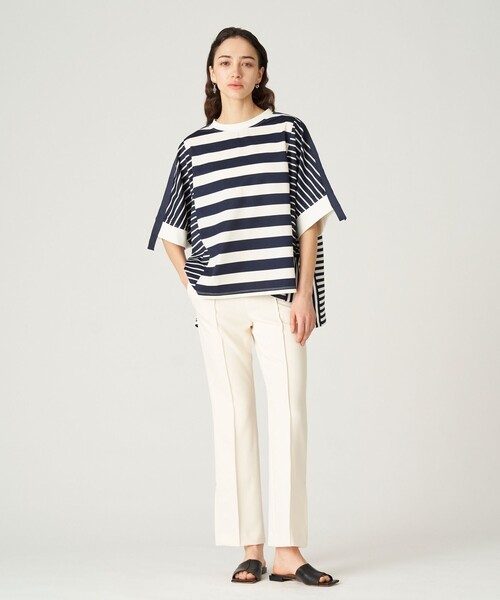 LOVELESS（ラブレス）の「ボーダーフレアプルオーバー（Tシャツ/カットソー・レディース・ネイビー/ブラック・FREE）」の6枚目の写真