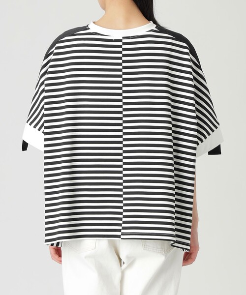 LOVELESS（ラブレス）の「ボーダーフレアプルオーバー（Tシャツ/カットソー・レディース・ネイビー/ブラック・FREE）」の3枚目の写真
