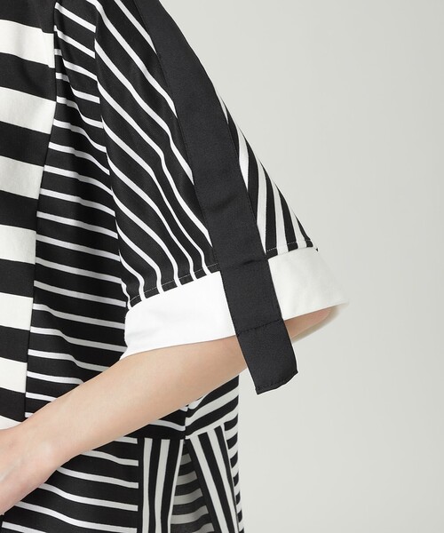 LOVELESS（ラブレス）の「ボーダーフレアプルオーバー（Tシャツ/カットソー・レディース・ネイビー/ブラック・FREE）」の5枚目の写真