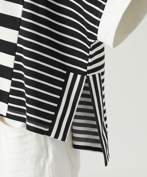 LOVELESS（ラブレス）の「ボーダーフレアプルオーバー（Tシャツ/カットソー・レディース・ネイビー/ブラック・FREE）」の9枚目の写真