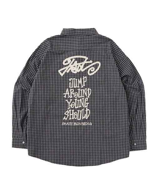 WHO'S WHO gallery（フーズフーギャラリー）の「COOPER FACTチェックビッグシャツ（シャツ/ブラウス・レディース・ブラック/ネイビー/レッド/グリーン・FREE）」の13枚目の写真