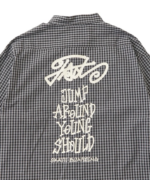 WHO'S WHO gallery（フーズフーギャラリー）の「COOPER FACTチェックビッグシャツ（シャツ/ブラウス・レディース・ブラック/ネイビー/レッド/グリーン・FREE）」の14枚目の写真