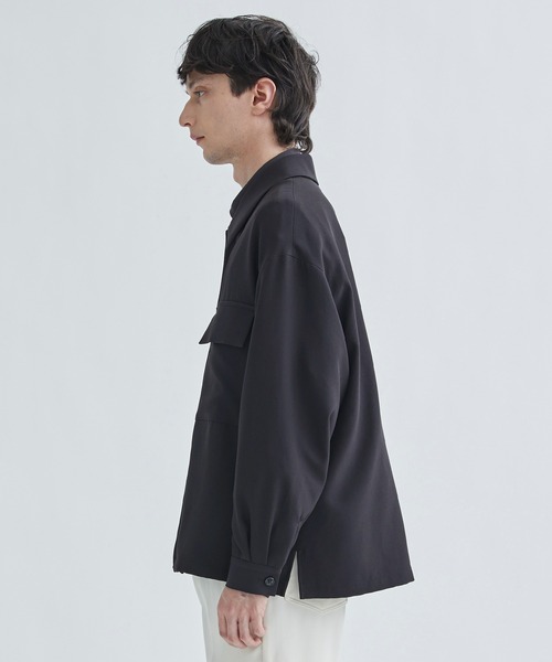 city（シティ）の「CPO ZIP SHIRT BLOUSON（ブルゾン・メンズ・ダークグレー/ブラック・1/2/3）」の6枚目の写真