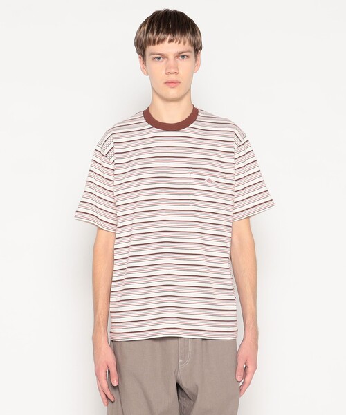 DANTON(ダントン)の「MEN'S STRIPE SHORT SLEEVE POCKET T-SHIRT(Tシャツ/カットソー・メンズ・A/ブラック系その他/C/B/ブルー系その他5・M/XL/L/XXL/S)」の3枚目の写真