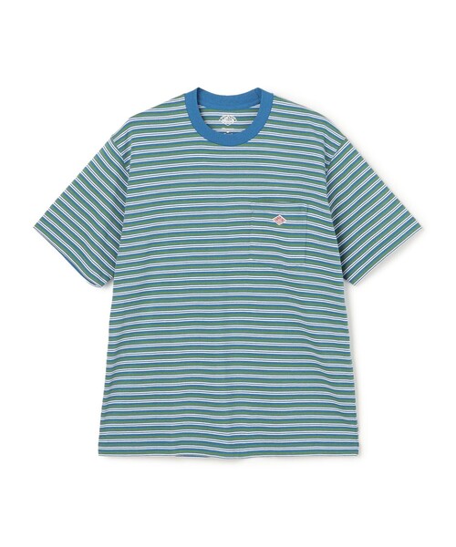DANTON(ダントン)の「MEN'S STRIPE SHORT SLEEVE POCKET T-SHIRT(Tシャツ/カットソー・メンズ・A/ブラック系その他/C/B/ブルー系その他5・M/XL/L/XXL/S)」の5枚目の写真