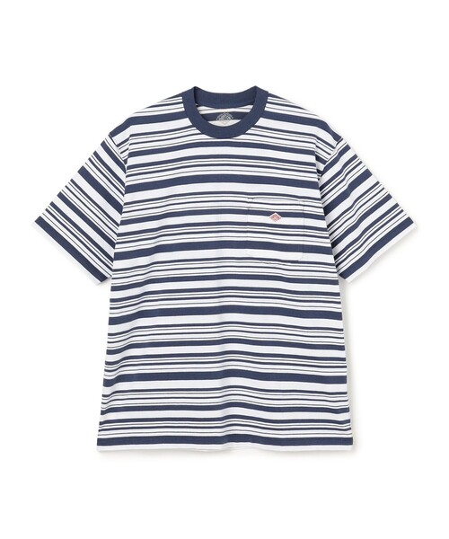 DANTON(ダントン)の「MEN'S STRIPE SHORT SLEEVE POCKET T-SHIRT(Tシャツ/カットソー・メンズ・A/ブラック系その他/C/B/ブルー系その他5・M/XL/L/XXL/S)」の21枚目の写真
