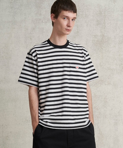 DANTON(ダントン)の「MEN'S STRIPE SHORT SLEEVE POCKET T-SHIRT(Tシャツ/カットソー・メンズ・A/ブラック系その他/C/B/ブルー系その他5・M/XL/L/XXL/S)」の19枚目の写真