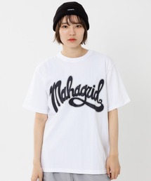 『mahagrid/マハグリッド』CURVED LOGO TEE/カーブロゴ 半袖 カットソー