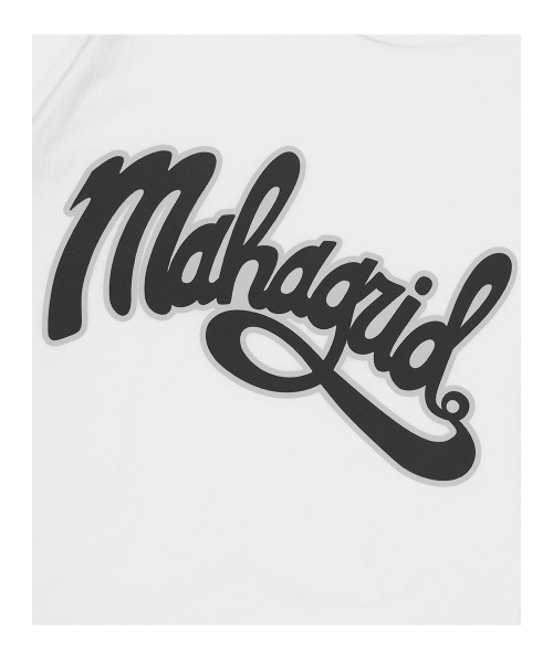 MAHAGRID(マハグリッド)の「『mahagrid/マハグリッド』CURVED LOGO TEE/カーブロゴ 半袖 カットソー(Tシャツ/カットソー・レディース・パープル/ブラック/ホワイト・M/L/XL)」の9枚目の写真