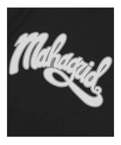 MAHAGRID(マハグリッド)の「『mahagrid/マハグリッド』CURVED LOGO TEE/カーブロゴ 半袖 カットソー(Tシャツ/カットソー・レディース・パープル/ブラック/ホワイト・M/L/XL)」の12枚目の写真