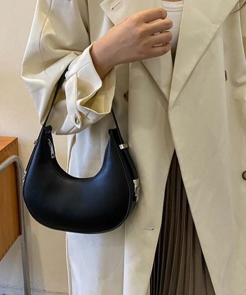 mebole(メボレ)の「ハーフムーンショルダーバッグ(ショルダーバッグ・レディース・ブラウン/ブラック/ホワイト・FREE)」の21枚目の写真