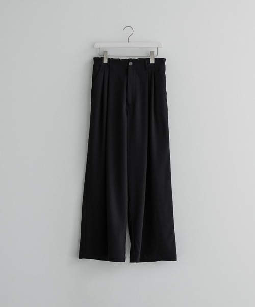 【alors】パンツ サム ブラウン 1 loose UNKNOWN out tuck drape wide PT / ルーズアンノウン