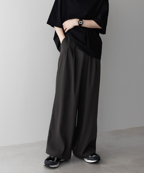 remer（リメール）の「loose UNKNOWN out tuck drape wide PT / ルーズアンノウンアウトタックドレープワイドパンツ（その他パンツ・メンズ・アッシュグレー/ブラック/チャコールグレー/ネイビー・SMALL/MEDIUM/LARGE）」の17枚目の写真
