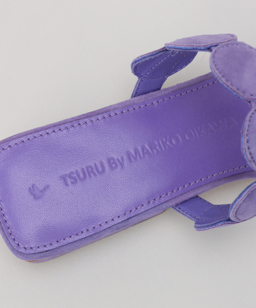 Noble（ノーブル）の「【TSURU by MARIKO OIKAWA】 Relief（サンダル・レディース・ブラック/パープル・36/38/37）」の3枚目の写真