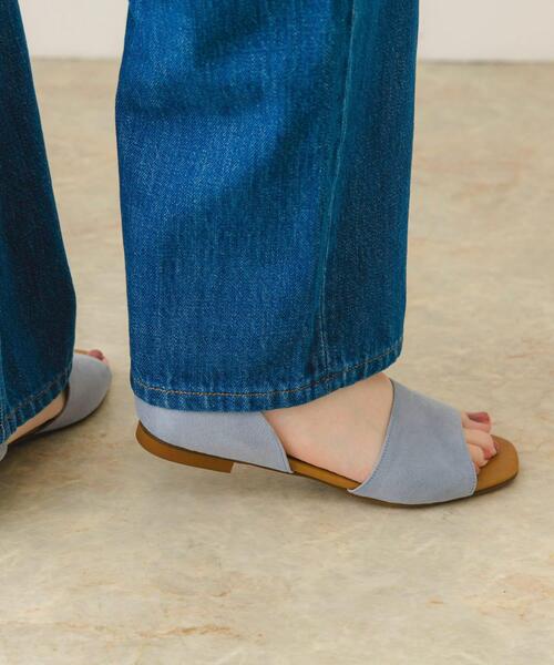 RODE SKO(ロデスコ)の「『MADE IN JAPAN』セパレートフラットサンダル(サンダル・レディース・ブラック/ライトブルー/アイボリー・36/37/38)」の5枚目の写真