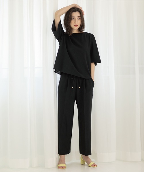 OPAQUE.CLIP（オペークドットクリップ）の「◆≪エマール検証済 洗える≫セットアップ対応 イージーワイドパンツ【洗濯機洗い可/イージーケア/ストレッチ】（その他パンツ・レディース・レンガ/ブラック/サンドベージュ/ライトブルー/ブラウン系その他5/ベビーピンク/ライトグレー・42/38/40/36/34）」の21枚目の写真