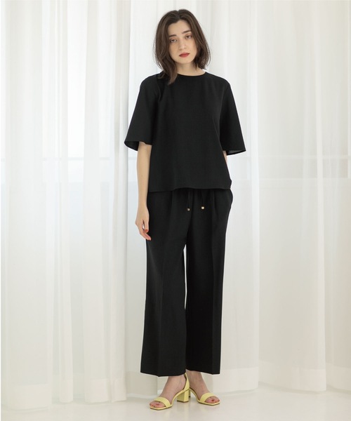 OPAQUE.CLIP（オペークドットクリップ）の「◆≪エマール検証済 洗える≫セットアップ対応 イージーワイドパンツ【洗濯機洗い可/イージーケア/ストレッチ】（その他パンツ・レディース・レンガ/ブラック/サンドベージュ/ライトブルー/ブラウン系その他5/ベビーピンク/ライトグレー・42/38/40/36/34）」の22枚目の写真