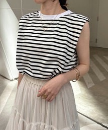 CAPRICIEUX LE'MAGE | マチ付タックスリーブTシャツ(Tシャツ/カットソー)