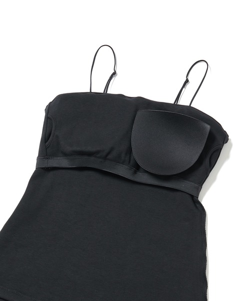 ADAM ET ROPE'(アダムエロペ)の「オーガニックベアキャミソール(キャミソール・レディース・ブラック/ホワイト・FREE)」の6枚目の写真