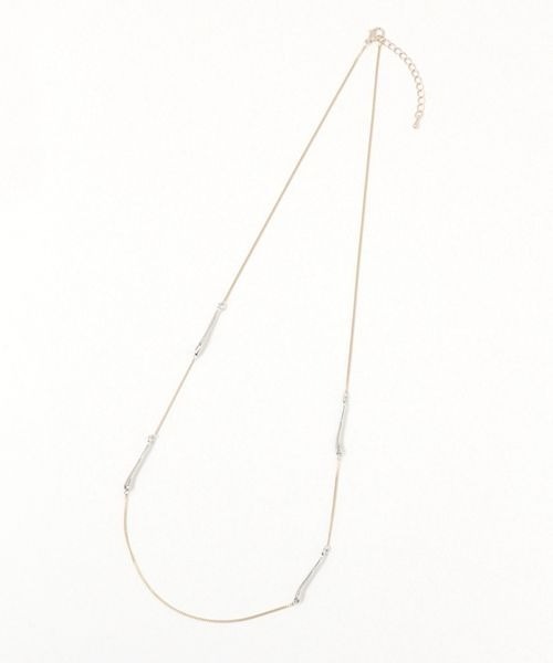 mysty woman（ミスティウーマン）の「キリカエロングネックレス 199607（ネックレス・レディース・シルバー/ゴールド・FREE）」の7枚目の写真