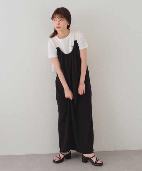 Kastane（カスタネ）の「【サイズ展開あり/WEB限定】ベルトショルダーカットワンピース（ワンピース・レディース・ブラック/ベージュ系その他・0/1）」の6枚目の写真