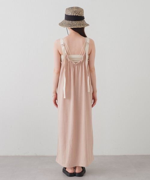 Kastane（カスタネ）の「【サイズ展開あり/WEB限定】ベルトショルダーカットワンピース（ワンピース・レディース・ブラック/ベージュ系その他・0/1）」の11枚目の写真